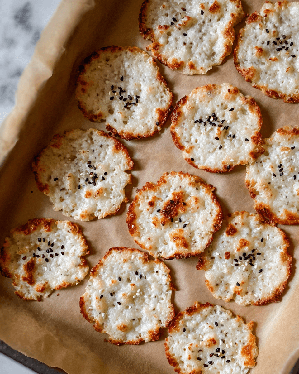 Golden brown, square-shaped high-protein cottage cheese chips, air fried until crispy, ready for snacking.